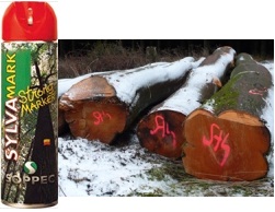 MARKIRNI STRONG SPREJ SOPPEC Barva za ozna�evanje v GOZDU