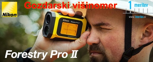 Laserski daljinomer vi�inomer gozdarski NIKON FORESTRY PRO II
