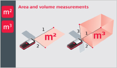 Leica DISTO X3 - merjenje povr�ine in prostornine