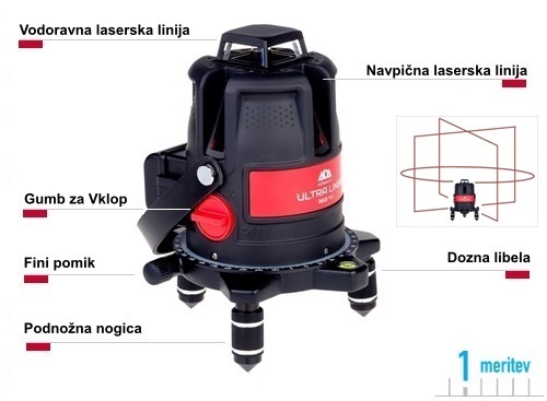 ADA ULTRALIner 360 V4 linijski laserski njivelir �rtni