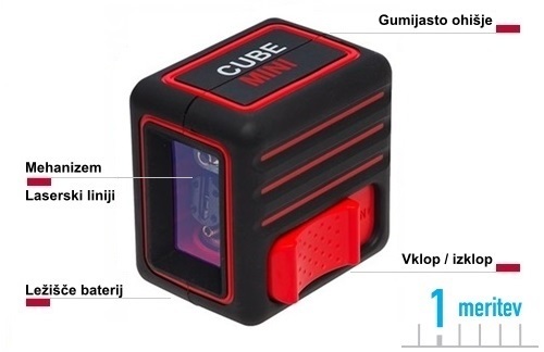 ADA CUBE MINI linijski laserski njivelir črtni