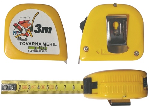 �eoni meter z zaponko 3m Tovarna meril KOVINE