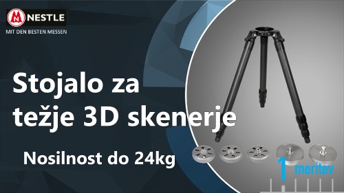 Karbonski stativ za 3D skener
