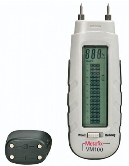 Merilec vlage v lesu in gradbenih materijalih METOFIX VM100